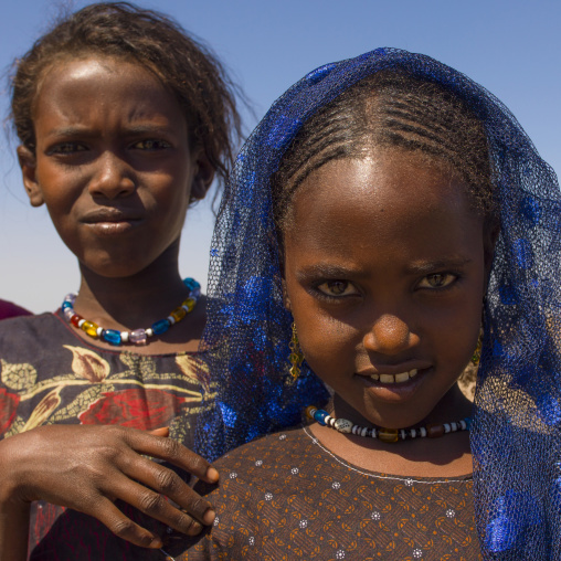 Young afar tribe girls, Assaita, Afar regional state, Ethiopia