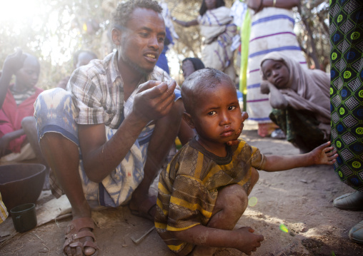 Upset Kid From Abdicating Clan Being Shaved For The Gadaaa Ceremony, Karrayyu Tribe, Metehara, Ethiopia