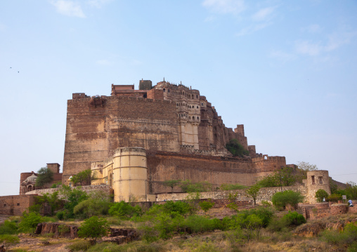 Mehrangarh fort on the hill, Rajasthan, Jodhpur, India