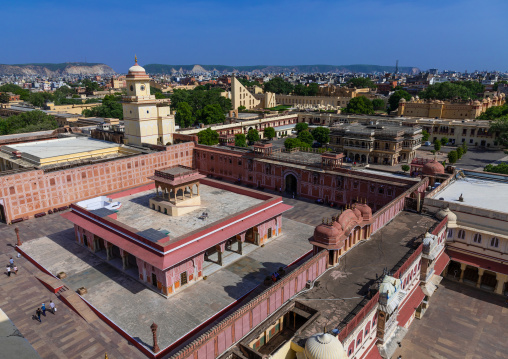 City palace clock tower, Rajasthan, Jaipur, India