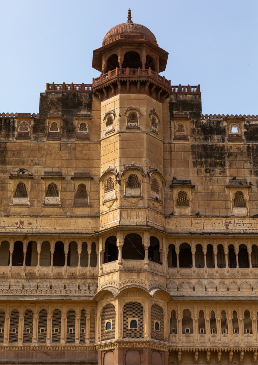 Entrance eastern façade of the Junagarh fort, Rajasthan, Bikaner, India