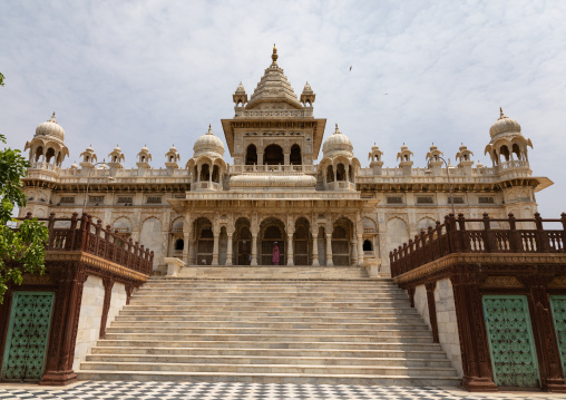 Jaswant thada historical architecture in Mehrangarh fort, Rajasthan, Jodhpur, India