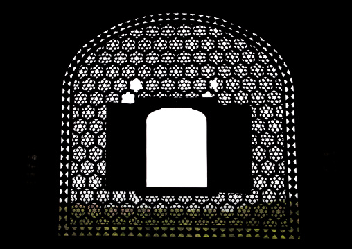 Jali window in Jaigarh fort, Rajasthan, Amer, India