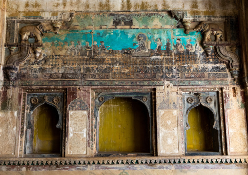 Taragarh fort destroyed murals, Rajasthan, Bundi, India