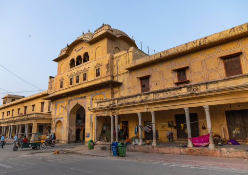 Old historic building in the city center, Rajasthan, Jaipur, India