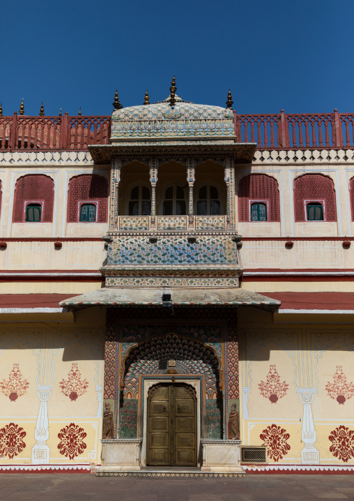Chandra mahal in the city palace complex, Rajasthan, Jaipur, India