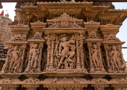 Bas relief in  sachiya mata temple, Rajasthan, Osian, India