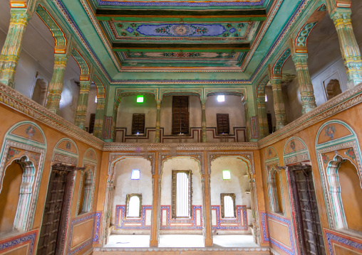 Inside an old historic haveli, Rajasthan, Nawalgarh, India