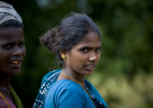 Midadult Women Starring At The Camera, Pondicherry, India