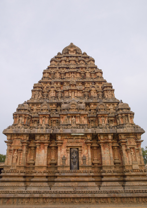 Carved Tower At The Airavatesvara Temple, Darasuram, India
