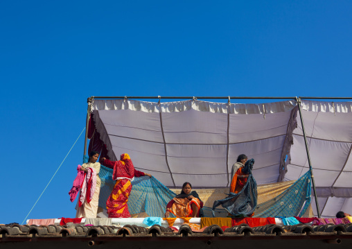 Pilgrims In An Ashram, Maha Kumbh Mela, Allahabad, India