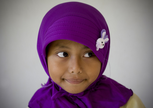 Muslim girl , Java island indonesia