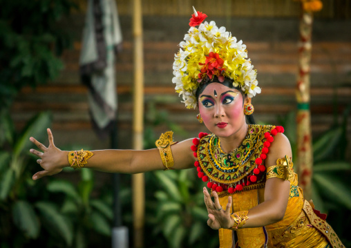 Balinese Dancer In Traditional Costume