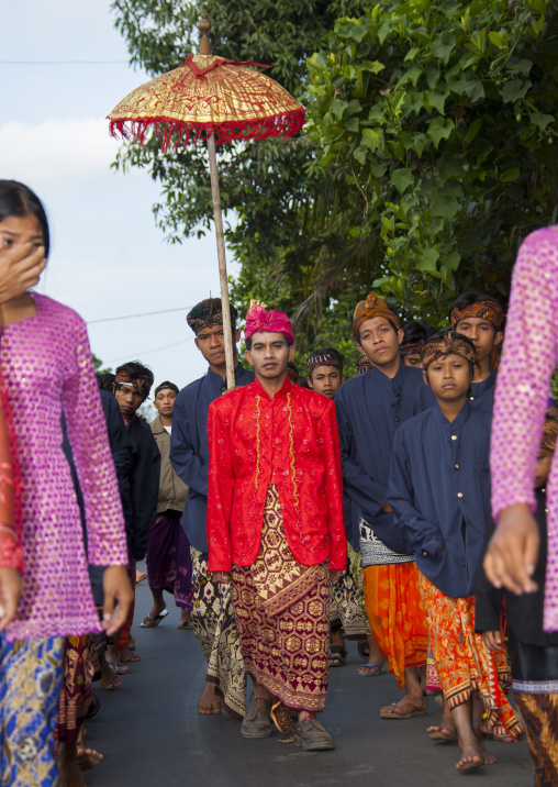 Groom During His Wedding Parade, Mataram, Lombok Island, Indonesia