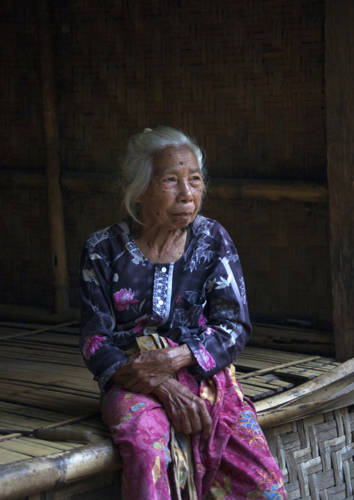 Portrait Of An Old  Woman, Mataram, Lombok Island, Indonesia