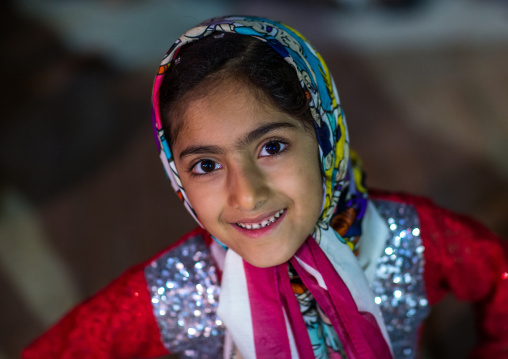 a smiling bandari girl portrait, Qeshm Island, Tabl , Iran
