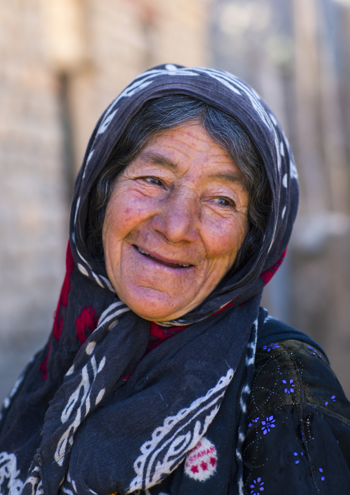 Old Smiling Kurdish Woman, Palangan, Iran