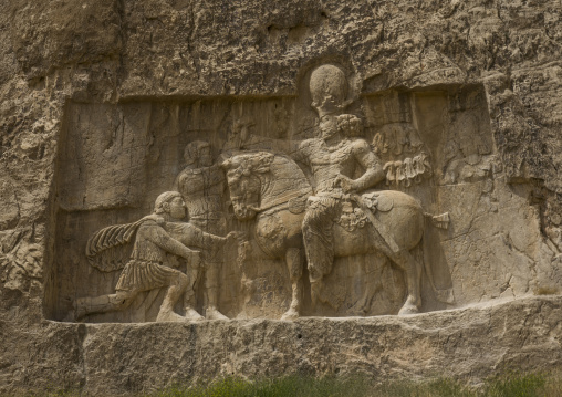 The triumph of shapur i over the roman emperor valerian and philip the arab, Fars province, Shiraz, Iran