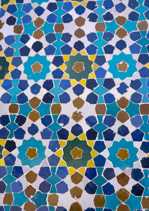 Mosaic in vakil mosque, Fars province, Shiraz, Iran
