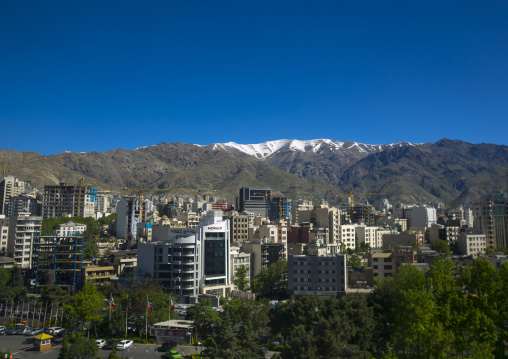 Panoramic view over the city, Shemiranat county, Tehran, Iran
