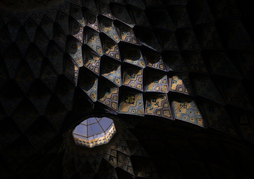 Ceiling of the old bazaar, Isfahan province, Kashan, Iran