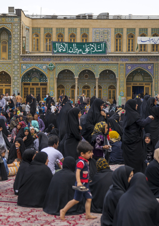Pilgrims at the shrine of fatima al-masumeh, Qom province, Qom, Iran