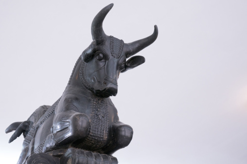 Bull statue in the national museum, Shemiranat county, Tehran, Iran