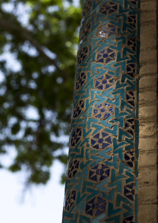 Tiles decoration jameh mosque, Isfahan province, Natanz, Iran