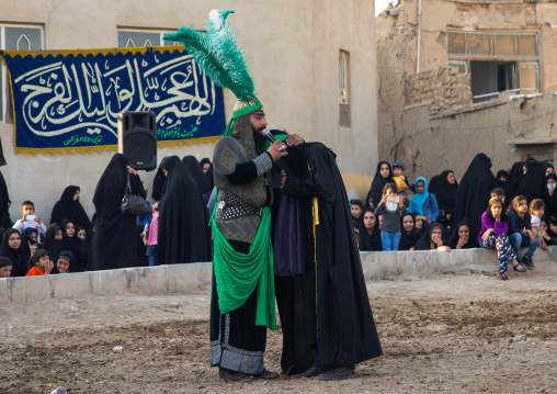 Traditional religious theatre called tazieh about Imam Hussein death in Kerbala, Isfahan Province, Isfahan, Iran
