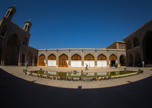 Nasir ol Molk mosque courtyard, Fars Province, Shiraz, Iran