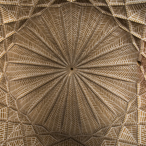 Ceiling with its intricate and elaborate patterns in the bazaar, Yazd Province, Yazd, Iran