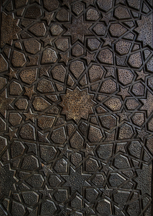 Jameh mosque door, Yazd Province, Yazd, Iran