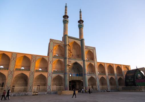 The three-storey takieh part of the Amir chakhmaq complex, Yazd Province, Yazd, Iran