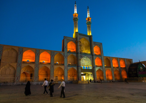 The three-storey takieh part of the Amir chakhmaq complex, Yazd Province, Yazd, Iran