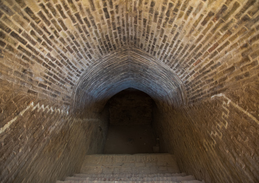 Stairs to an underground water reservoir, Yazd Province, Meybod, Iran