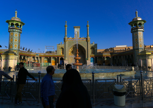Pilgrims in Fatima al-Masumeh shrine, Central County, Qom, Iran