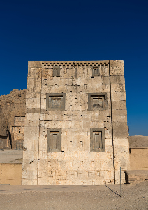 The tower knows as the kabah of zoroaster in Naqsh-e Rustam necropolis, Fars Province, Shiraz, Iran