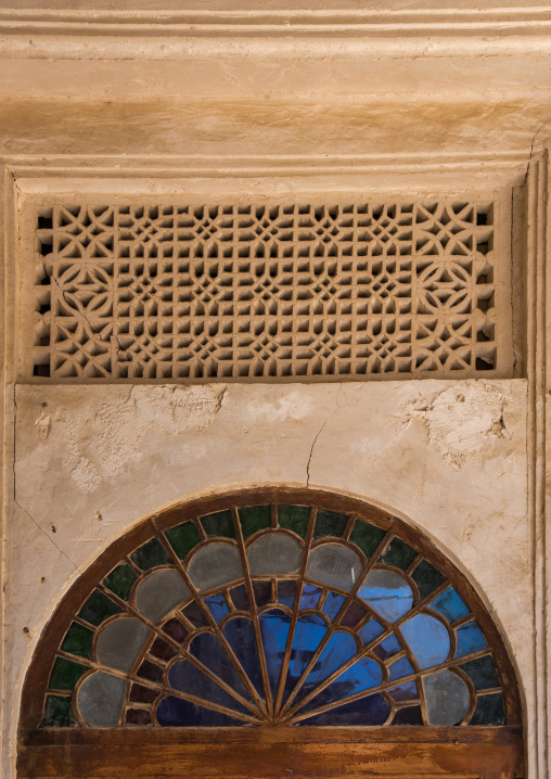 ventilation over a door in a traditional house, Hormozgan, Bandar-e Kong, Iran
