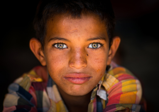 gypsy boy with beautiful eyes, Central County, Kerman, Iran