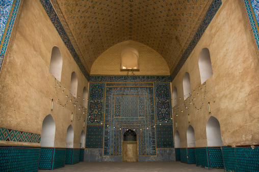 prayer room of the friday mosque, Central County, Kerman, Iran