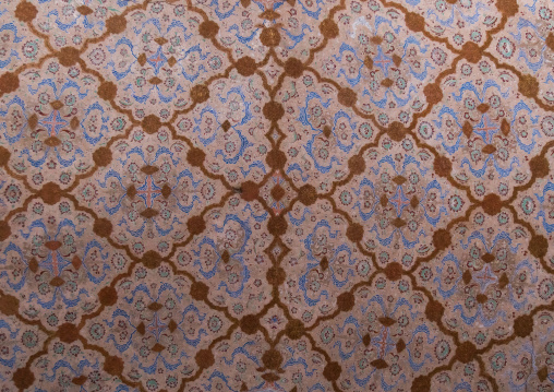 ceiling with its intricate and elaborate patterns in ali qapu palace, Isfahan Province, isfahan, Iran