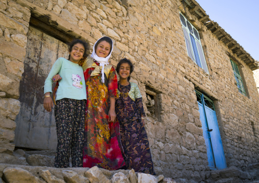 Children In The Old Kurdish Village Of Palangan, Iran