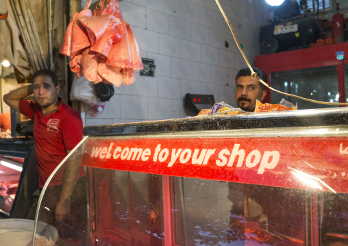 Butcher In The Bazaar, Kermanshah, Iran