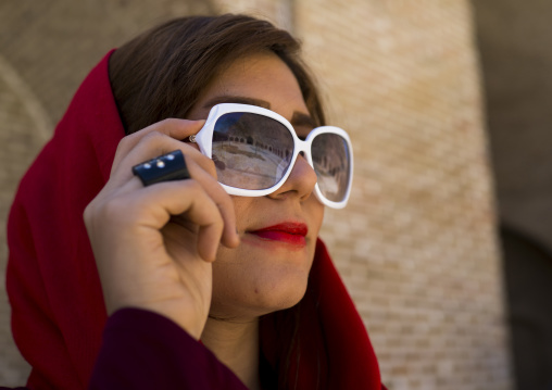 Woman With Sunglasses In Bisotun Site, Iran
