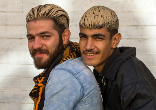 Iranian Shiite Muslims Men With Mud On The Hair During Tasua Celebration, Lorestan Province, Khorramabad, Iran