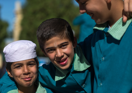 Zoroastrian Pupils Boys, Yazd Province, Yazd, Iran