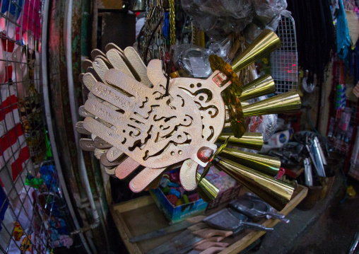 Imam Hussein Metal Hands For Ashura Celebration Sold In The Bazaar, Fars Province, Shiraz, Iran
