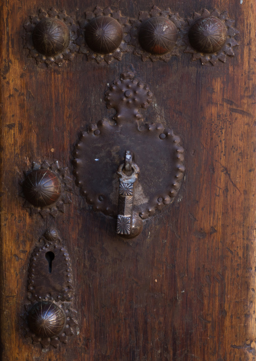 Ancient Male Doorknocker In Zoroastrian Village, Isfahan Province, Abyaneh, Iran