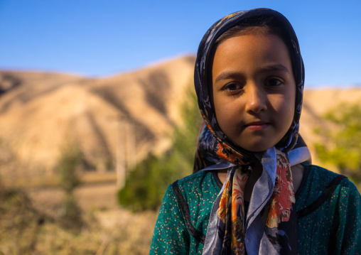 Turkmen Girl With Traditional Clothing, Golestan Province, Karim Ishan, Iran