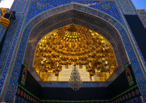 Fatima Al-masumeh Shrine Gold Ceiling, Central County, Qom, Iran